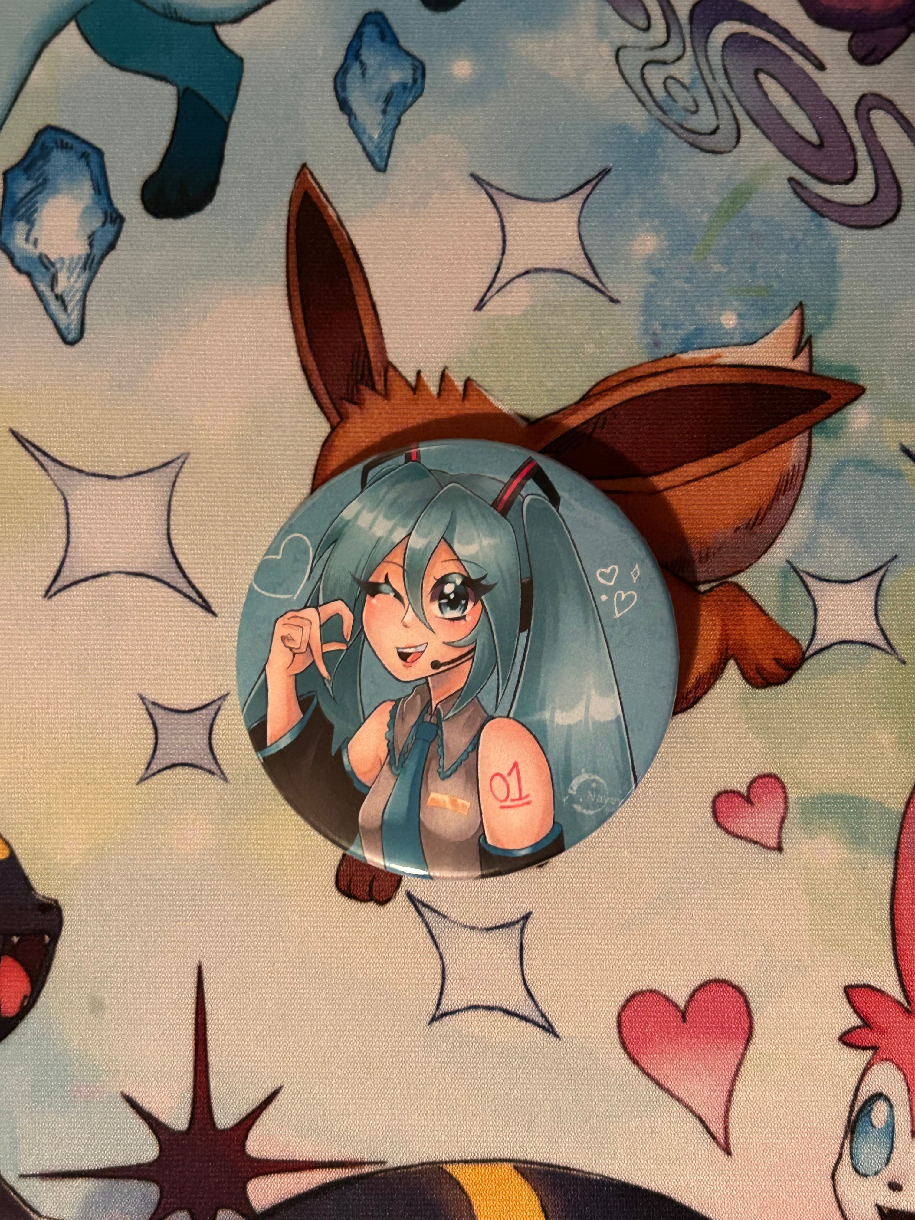 Vocoloid- Hatsune Miku Buttons
