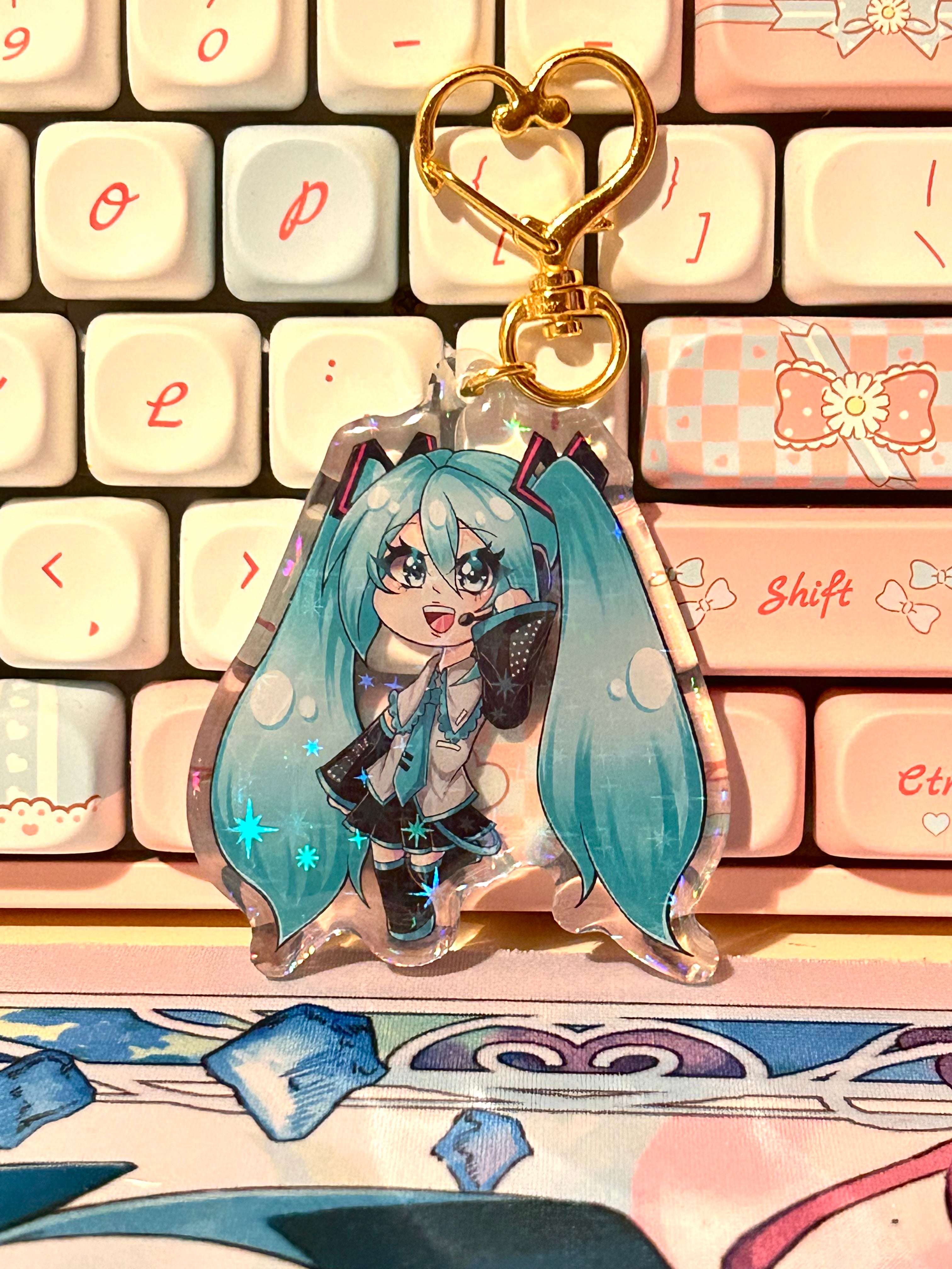 Vocoloid- Hatsune Miku chibi Acyrlic Charms