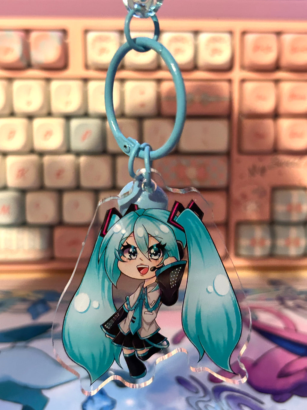 Vocoloid- Hatsune Miku chibi Acyrlic Charms