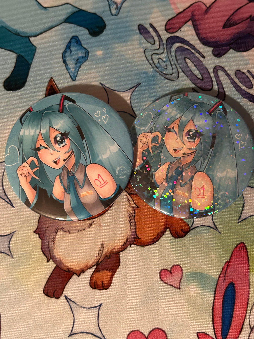 Vocoloid- Hatsune Miku Buttons