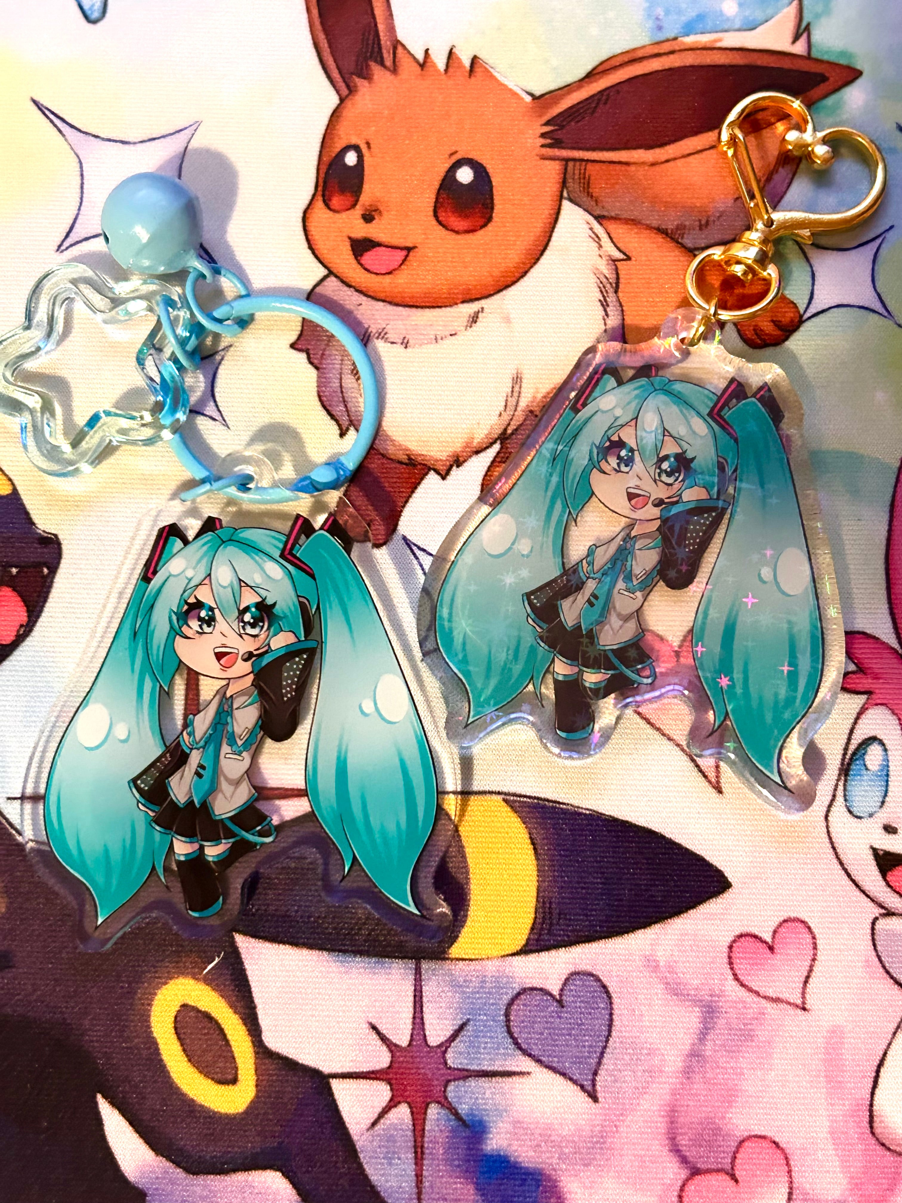 Vocoloid- Hatsune Miku chibi Acyrlic Charms
