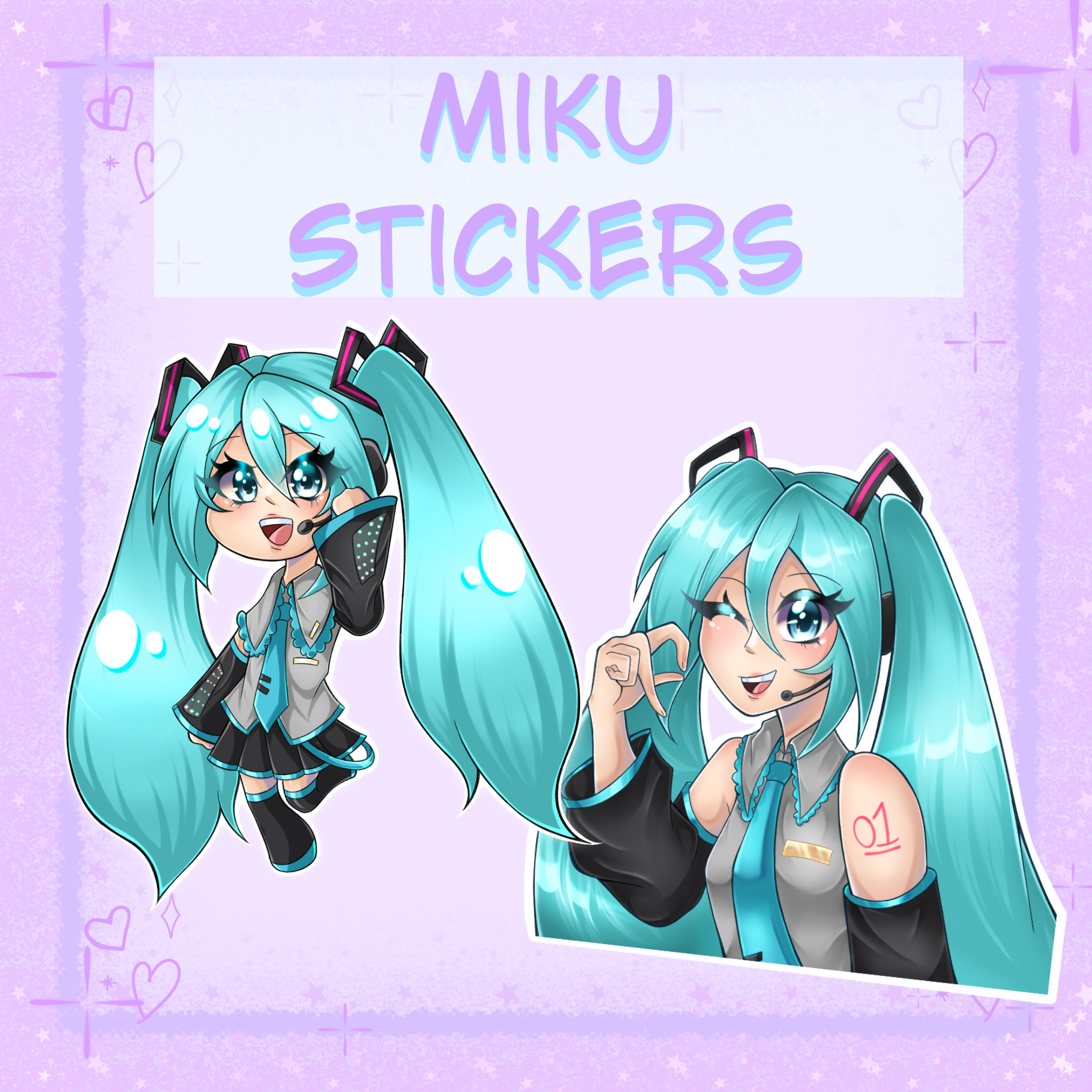 Vocoloid-Hatsune Miku Stickers