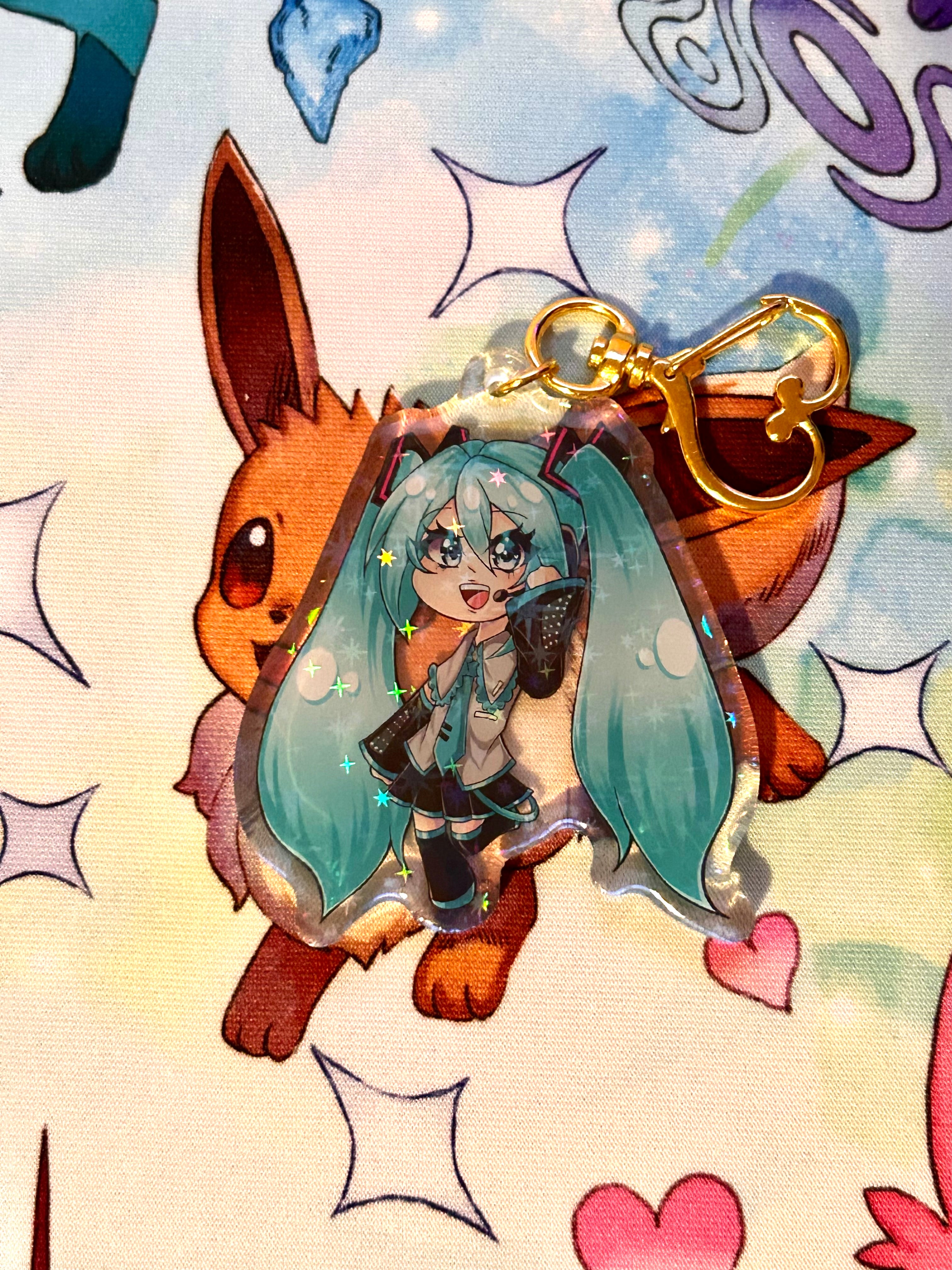 Vocoloid- Hatsune Miku chibi Acyrlic Charms