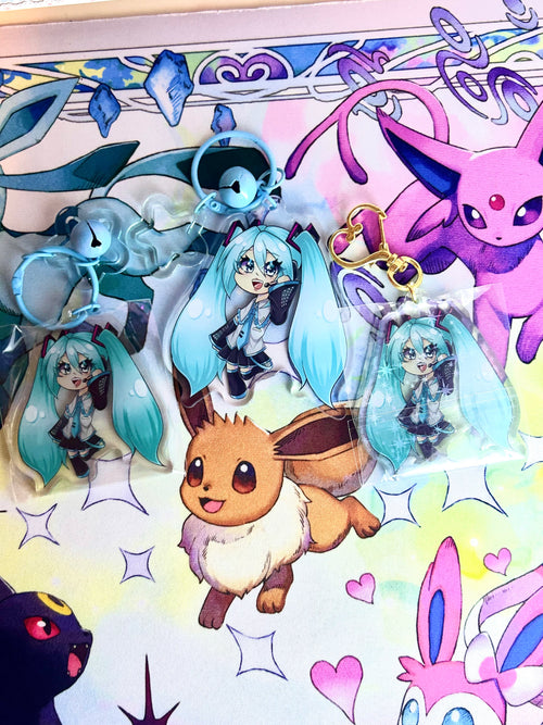 Vocoloid- Hatsune Miku chibi Acyrlic Charms