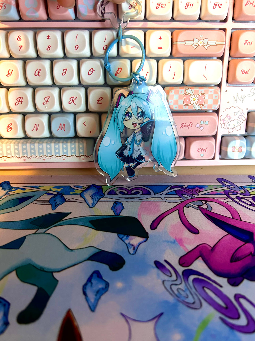 Vocoloid- Hatsune Miku chibi Acyrlic Charms